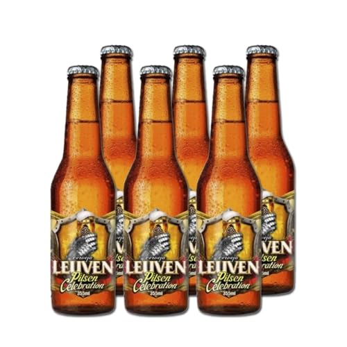 Kit c/ 6 Unid. Cerveja Leuven Pilsen Celebration 355 Ml