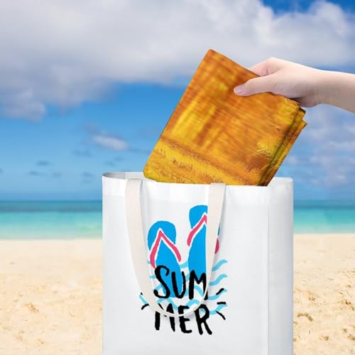 Serviette de plage légère 130x80 cm drap de bain douche séchage rapide - 7