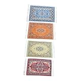 Accessoires de meubles miniatures pour maisons de poupées. Tapis décoratif, doux, confortable à utiliser.