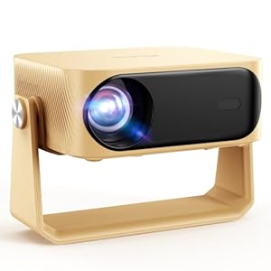 Beamer, 25000 Lumen iSinbox 4K Outdoor Beamer mit WiFi und Bluetooth, Full HD 1080P, Autofokus, 50%-100% Zoom 300 Zoll LCD Heimkino Video, 6P Trapezkorrektur