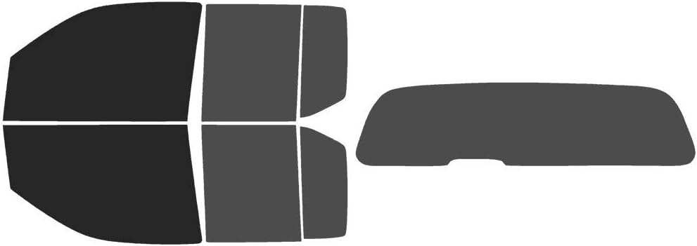 The Tint Effect Precut Window Tint Kit Compatible with Nissan Frontier Crew Cab Truck (2005-2021) (Includes: Front Windshield Visor precut in 30%) Automotive Film