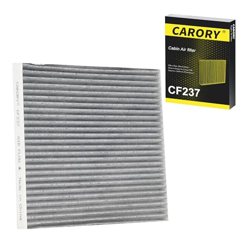 Image of CARORY Cabin Air Filter w /Activated Carbon for Nissan Versa (2012-2019), NV200 (2017-2021), Micra, March, Note, Chevy City Express; OE# 27277-1KK0A, 27278-1KK0A, 27277-9ME0A, CF12237, XC10475, CF237