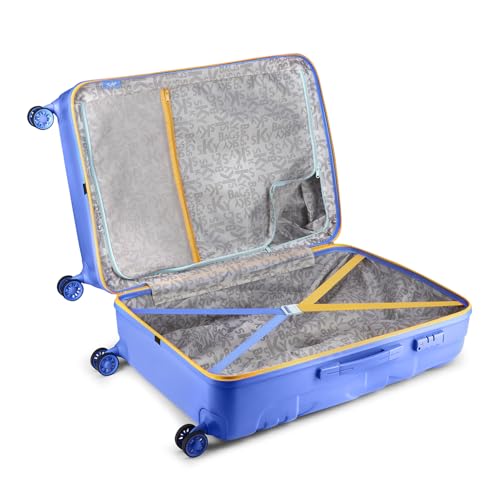 Image of Skybags Graphiq Check-in 75 cm(Large) Polycarbonate 8 Spinner Wheels Trolley Bags for Travel Hard Case Luggage, Lightweight Bag with TSA Lock & Scratch Resistant with 5 Years Warranty (Persian Blue)