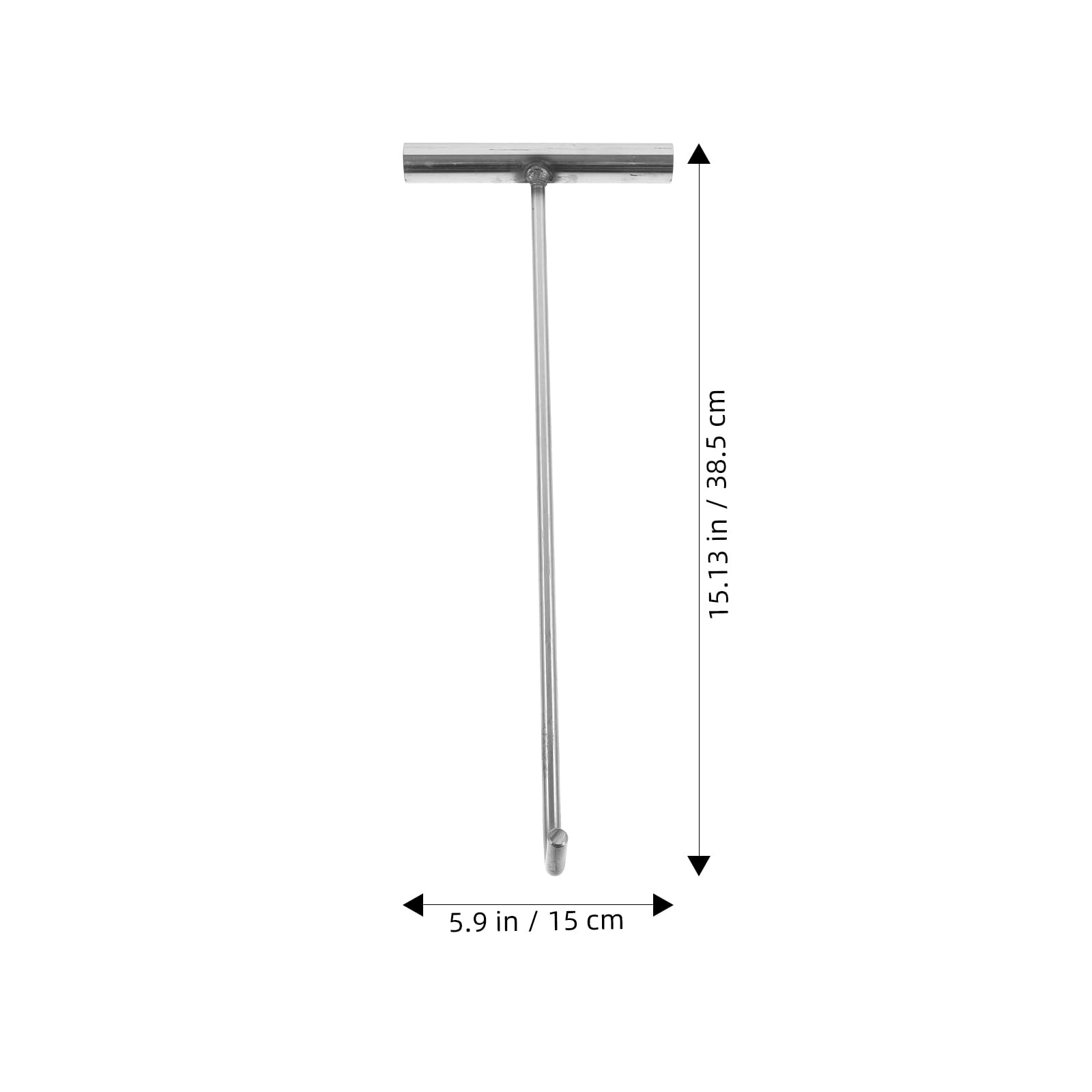 Crochet Leve Plaque Acier Inoxydable Crochet De Porte De Volet Roulant Avec Poignée En Caoutchouc, Outil De Traction De Couvercle De Trou D'homme, Maison Jardin Extracteur De Grille De Drainage(90cm