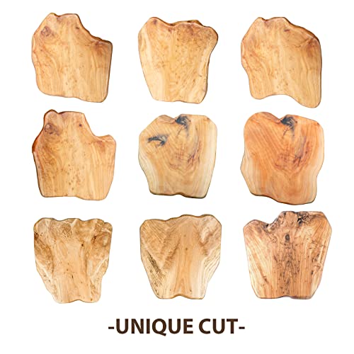 Natural Edge Side Table,Hurricom Live Edge End Table With 3 Hairpin Legs,Wood Side Table Nightstand Plant Stand For Bedroom And Living Room, 20 Inch Tall #TOP3