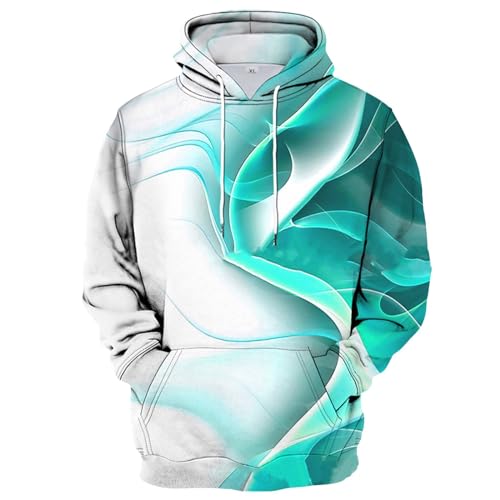 Ymosrh Mens Graphic Hoodies Novelty Sweatshirt Casual Fashion Long Sleeve Drawstring Pullover Sweatshirts with Pockets, M-6XL