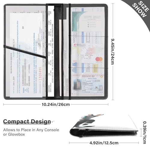 Organizador de Documentos de Cuero Slim miniatura 3