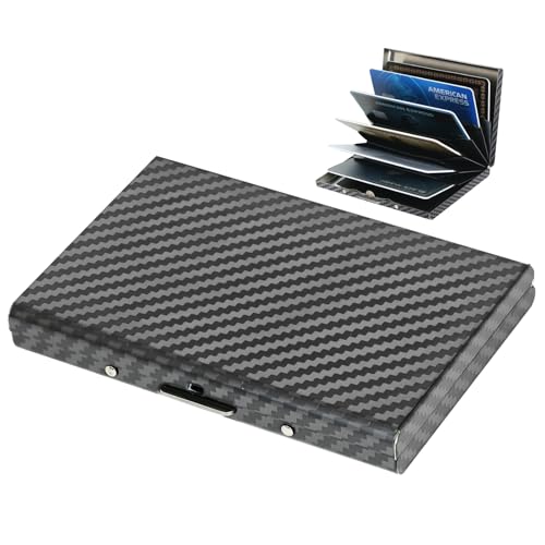 Porte carte de crédit de qualité supérieure en métal rigide noir mat