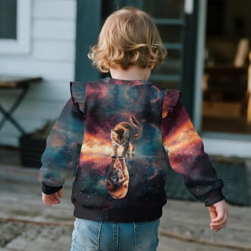 Sweatshirts Jacket for Toddler Girls Long Sleeve Crew Neck Sweatshirts Kids 1-8T Jacket3
