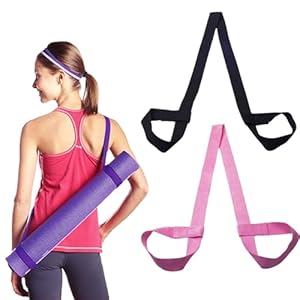 2 Pcs Yoga Mat Carrying Mat Strap Strap Sling Mat Carrying Strap Sling Yoga Stretch Strap Yoga Mat Elastic Strap Fitness Stretching Strap Belt Pack Up Easily Different Mat