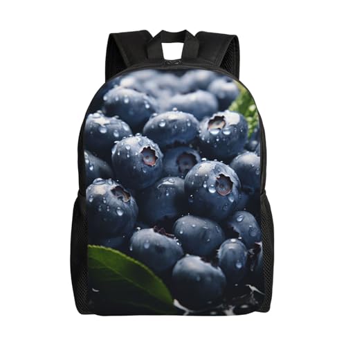 Backpack Delicious Blueberry Laptop Backpack For Men Women Waterproof Large Capacity Travel Casual Daypack