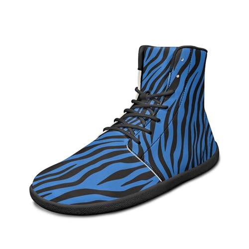 Image of Fashion Print Womens Mens High Top Barefoot Sneakers Flat Shoes