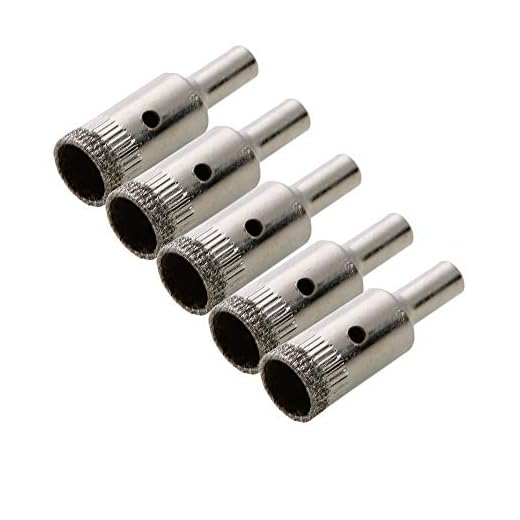 1/2" Inch Diamond Drill Bit Hole Saw for Tile Glass Marble Granite Fiberglass Ceramic Tool (5 Pack)