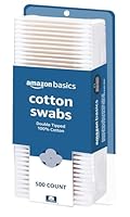Cotton swabs (500-count) Double tipped 100% cotton Soft and gentle for baby's skin Great for beauty, baby, and home If you like Q-Tip cotton swabs, we invite you to try Amazon Basics Cotton Swabs Running low? Use your Echo device or Alexa on the Amaz...