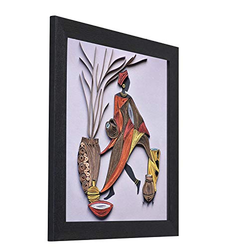 Image of Amazon Brand - Solimo Craftswoman Painting with Frame