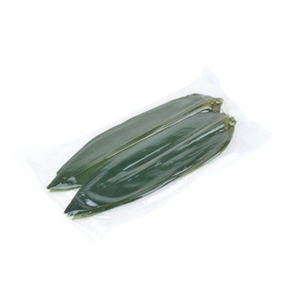 Hojas de bambú de sushi decorativas japonesas, empaquetadas al vacío, hojas de bambú Zongzi frescas, decoraciones de sashimi (l)