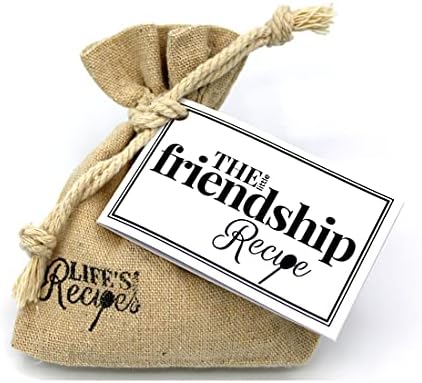 The Little Friendship Recipe - A Lovely and Thoughtful Unique Gift, to Show That You Value Your Friend Whether It's Their Birthday, a Thank You, Christmas...