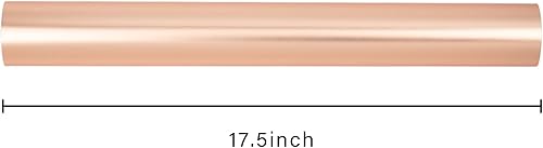 Miniatura 7 de Yarcony Rollo de papel de regalo metálico de oro rosa  17 pulgadas x 33 pies  Color sólido mate de lujo para regalo de cumpleaños, bodas, baby