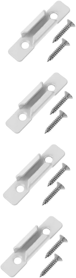 DOITOOL 4pcs Window Locking Keeper Sliding Window Accessory Weather-Resistant Security for Easy Installation Modern Design