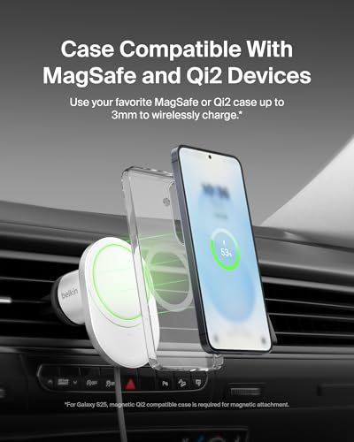 Belkin 15W MagSafe-Compatible Wireless Car Charger, Vent Mount - image 5