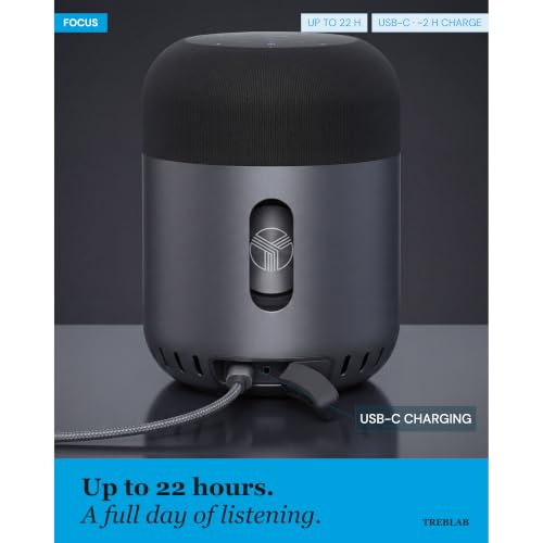 Image of TREBLAB HD-360 Pro - Powerful 5-Driver Speaker w /Subwoofer & 8 Bass Radiators, 90W Stereo, Speaker Bluetooth Wireless with 360 Surround Sound, 22H Playtime, IPX4 Waterproof Bluetooth Speaker