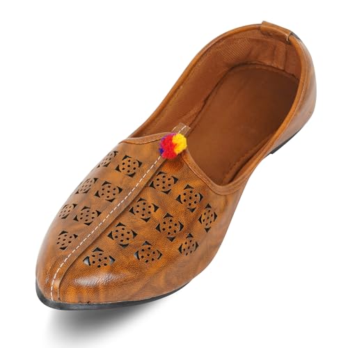 Image of DFR Mens Juttis Ethnic Mojaris | Casual Loafers Juti Shoe for Men