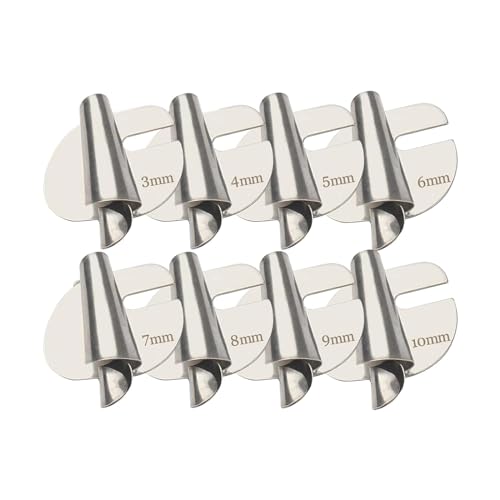 Set 8 piezas pie prensatelas dobladillo enrollado acero miniatura 1
