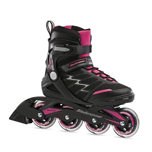 Bladerunner by Rollerblade Advantage Pro XT Women's Adult Fitness Inline Skate, Black/Pink, US 8
