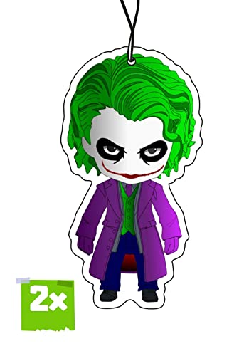 2x JOKER Air Freshener Duftbaum Auto lustig, Auto Duftspender, Duftbaum Auto tuning, car air freshener, Duftanhänger Auto, Lufterfrischer