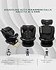 KidsZone Seggiolino Auto 0-36 kg Isofix i-Size, 40-150 cm - Seggiolino Auto Girevole 360 per Bambini Gruppo 0/1/2/3 - Top Tether, Reclinabile 5 posizioni, Regolabile in Altezza