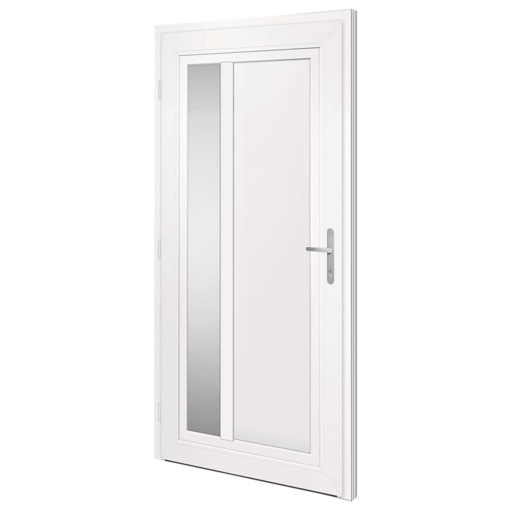 VidaXL Bianca 108x208 cm Porta Ingresso in PVC