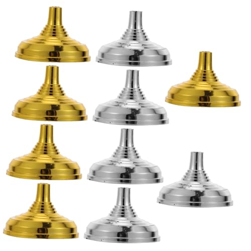 GALPADA Support de Drapeau de Table Pratique 10 Pièces Rond Plastique Doré et Argenté pour Réunion Bureau Décoration Extérieure Socle Stable Résistant au Vent Couleur Aléatoire
