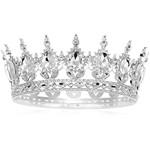 Outanaya Shining Rhinestone Crown Elegant Alloy Headdress for Women for Brides and Special Occasions Durable Design