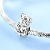 Einzelteil-Gewicht: 3.2g DASFF Tier Serie 925 Sterling Silber Nette Koala DIY Kreative Boutique Perlen Fit Original Bettelarmband Schmuckherstellung