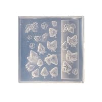 3D-Nagelkunst-Formen-Set Mit Blumen & Schleifen – 3 Stück, Aus Weichem Silikon, Für Epoxy-/UV-Harz & Polymer-Ton