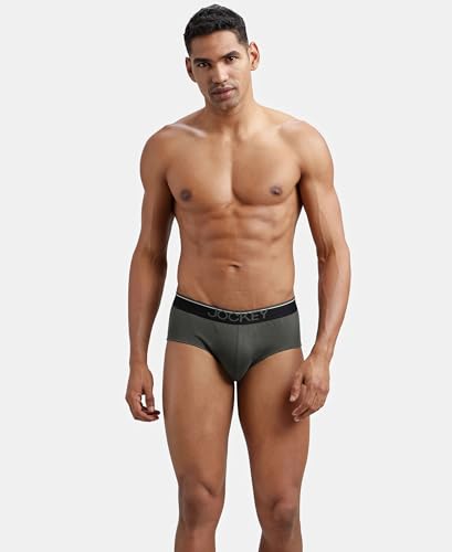 Image of Jockey 8037 Men Super Combed Cotton Solid Brief with Ultrasoft Waistband (Pack of 2)