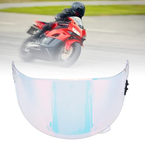 Viseira de Capacete Com Lente Clara, Botão de Pressão Ajustável, Grande Angular, Viseira de Capacete