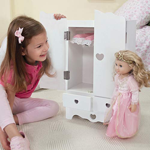 Melissa & Doug Wooden Doll Armoire