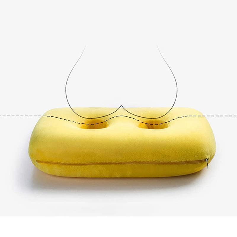 Cojín de espuma viscoelástica para alivio de huesos sentados para hombres y mujeres, ideal para glúteos, isquiotibiales, caderas, tuberosidad isquial, perfecto para uso doméstico y de oficina