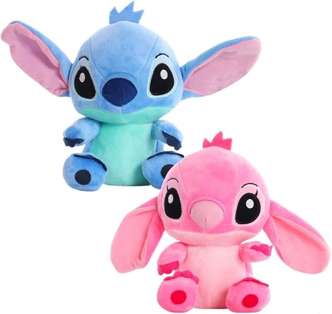 PYTRARTY 2pcs Stitch Juguetes,Stitch Peluche Lindo,Muñecas Stitch,Animados Peluche Stitch,Stitch Muñeco Peluche Juguete,Regalos de Cumpleaños para Muñecas