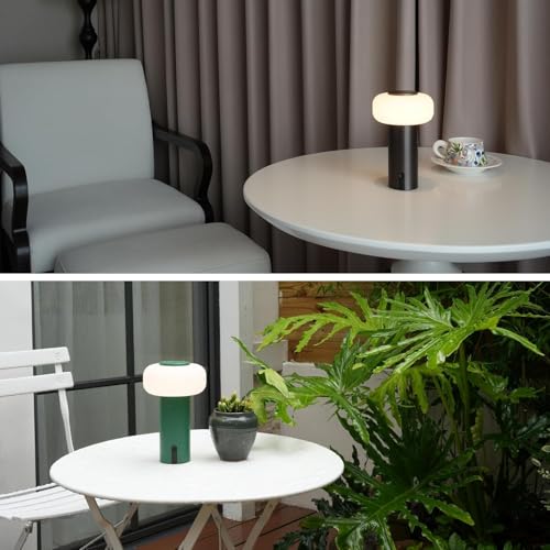 Image of WEILAILUX Waterproof Shower Lamp, Rechargeable Outdoor Table Lamp (Gold)
