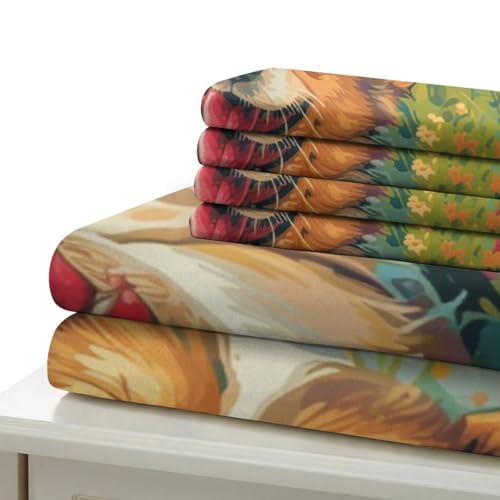 Ensemble de lit Corgi 3D 140x200 parure microfibre chambre ado - 6