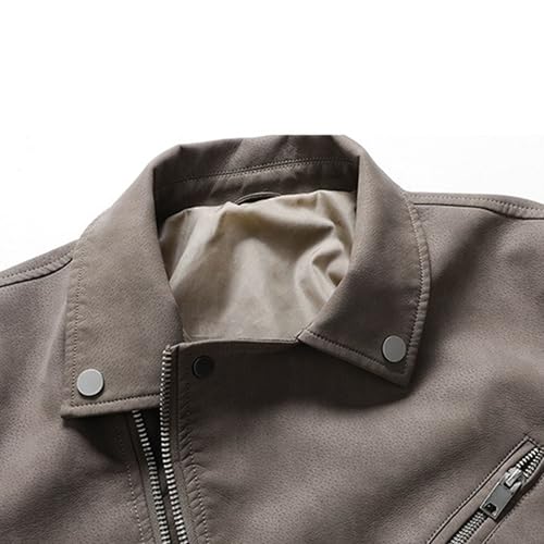 Chaqueta Bomber Ligera de Cuero para Hombre miniatura 2