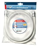 druckfest bis 10 bar bei 40C RST 1531 Duschschlauch mit Drehanschluss, weiß, 150cm