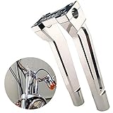 Goldfire Motorcycle Handlebar Risers, 10' Pullback Challenger Risers Fits for Harley 1” Handlebar (Chrome)