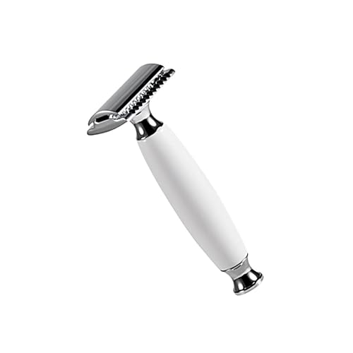 Miniatura 8 de Beaupretty 3 unids clásico vintage doble cara hombres de afeitar forma titular manual maquinilla de afeitar para hombre afeitado
