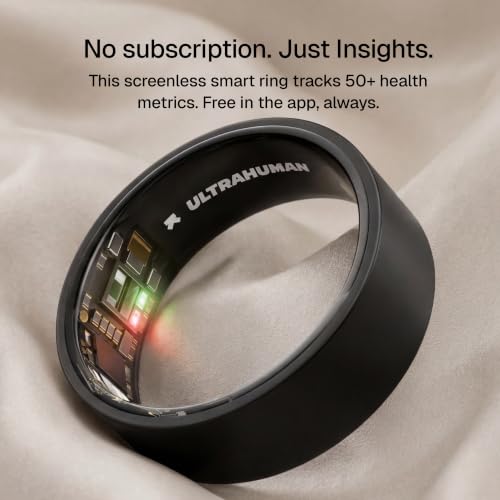 Image of ULTRAHUMAN Ring AIR - Matte Grey - Size 9 - Smart Ring | No App Subscription Fee | Size First with Sizing Kit | Sleep, Activity & Heart Rate Tracking | Fitness Ring for Men & Women