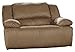 Signature Design by Ashley Hogan Oversized Zero Wall Manual Wide Seat Recliner, Brown