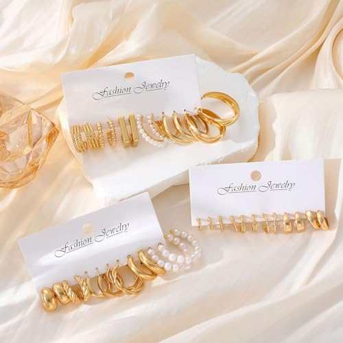 Image of Shining Diva Fashion Stylish Hoop Stud Earrings for Women and Girls