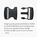 EesTeck 2 Set 2 Inch Flat Dual Adjustable Plastic Quick Side Release Plastic Buckles and Tri-glide Slides for Luggage Straps Pet Collar Backpack Repairing (Black, Fit For 2”/50mm Webbing Straps)